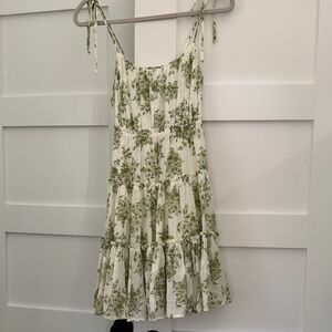 Floral Tiered Mini Boho Sundress with Straps